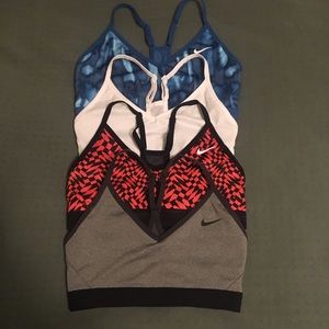 Like new, Nike Indy sports bras, small
